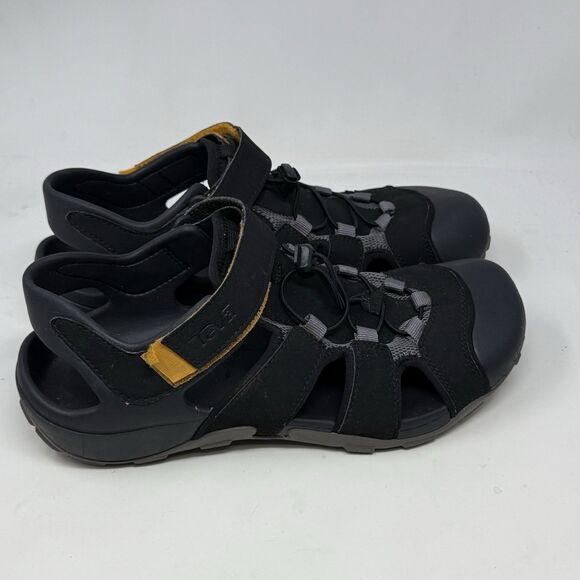 Teva Flintwood Sandals Mens 10 Black Mesh Hiking Water Ankle Strap Hook Loop main image 14